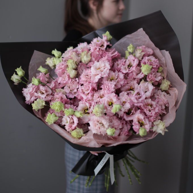 45 Розовые эустомы