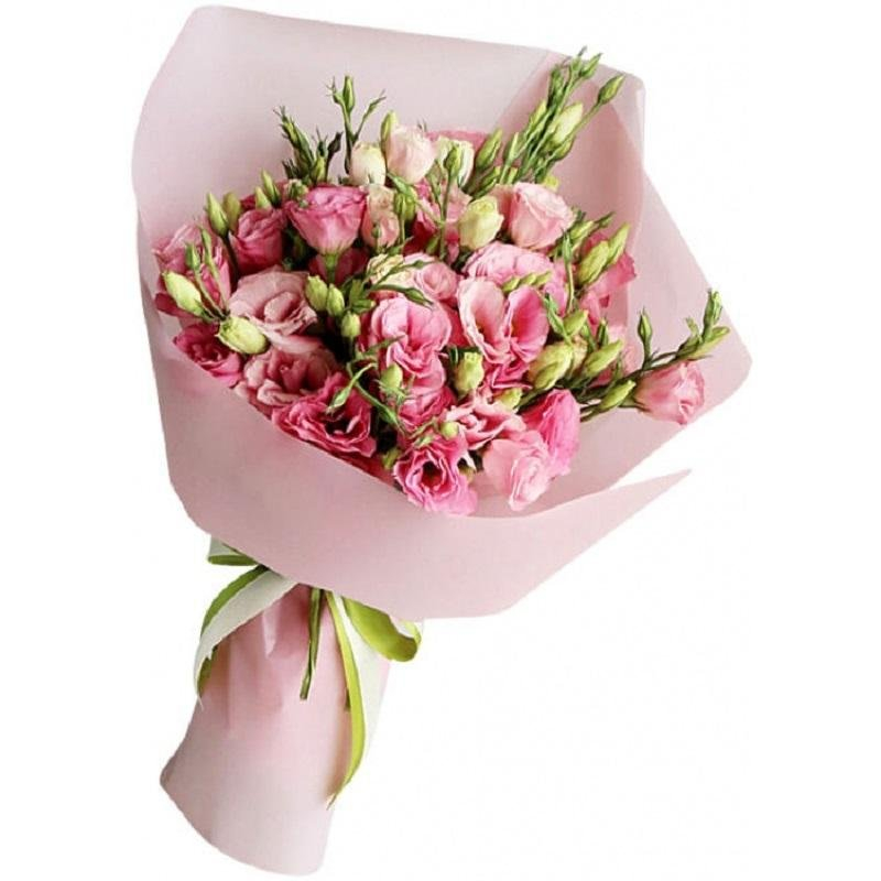 9 розовых лизиантусов