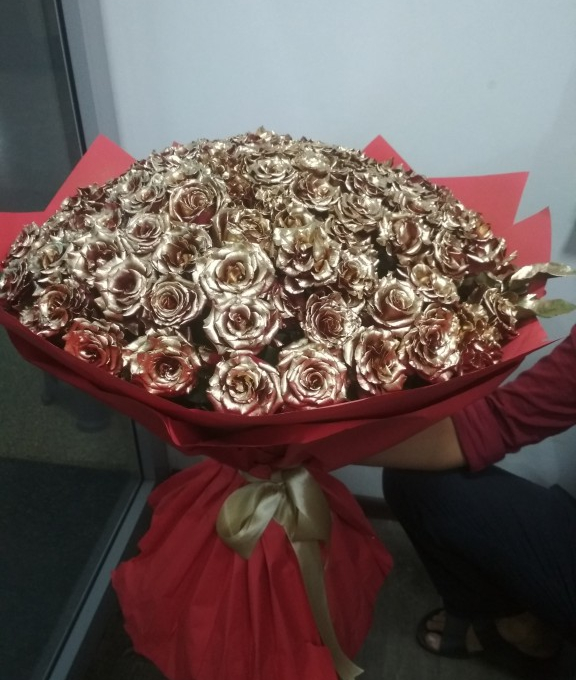 251 золотая роза (50 см)