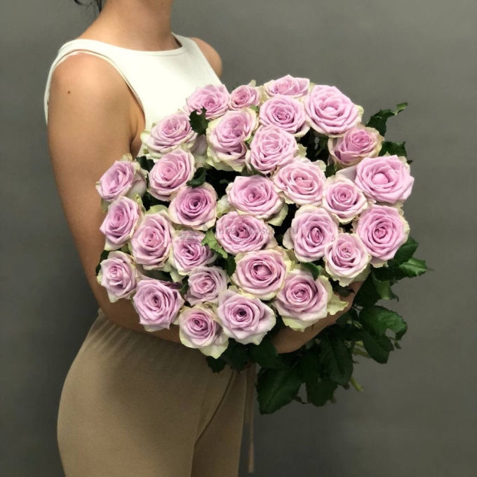 29 фиолетовых роз (70 см)